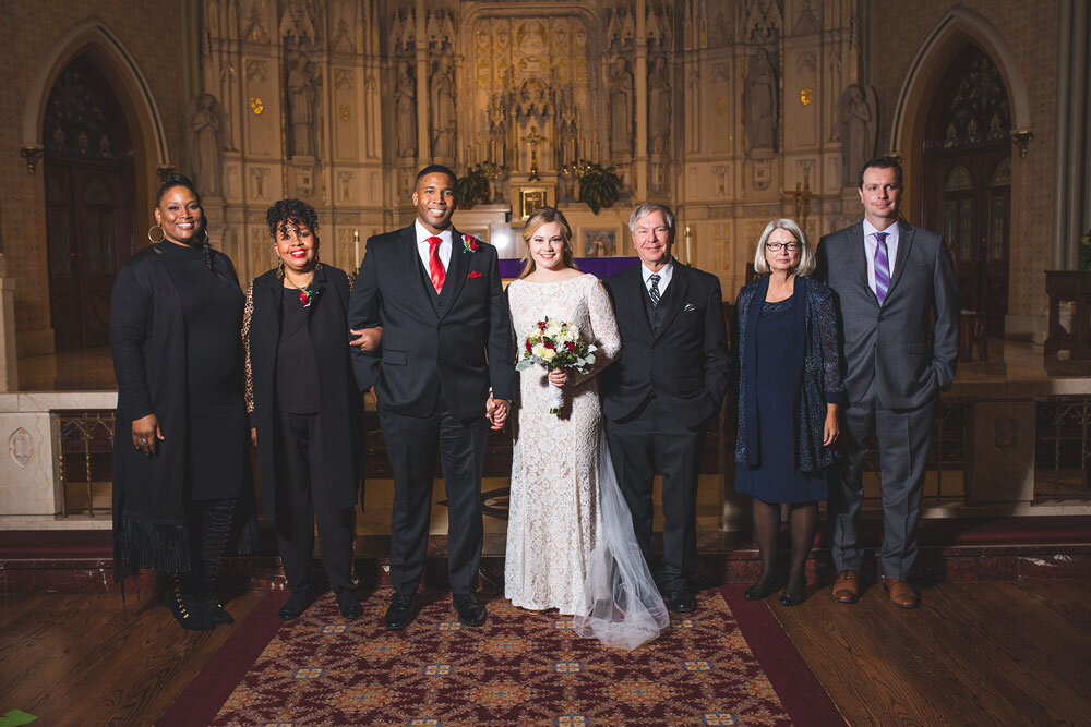 Family Pictures on the Wedding Day