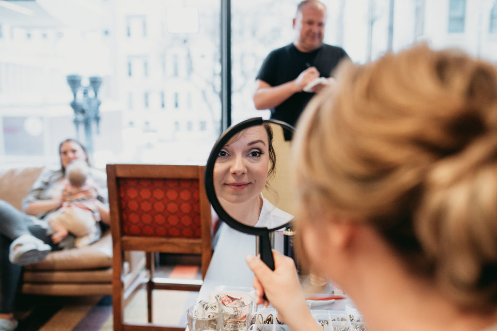 Preparing the bride