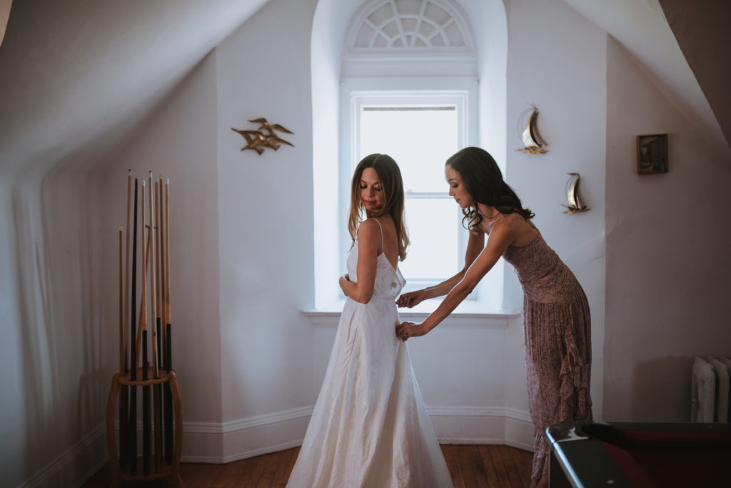 Preparing the bride