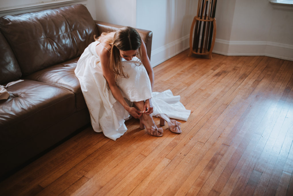 Preparing the bride