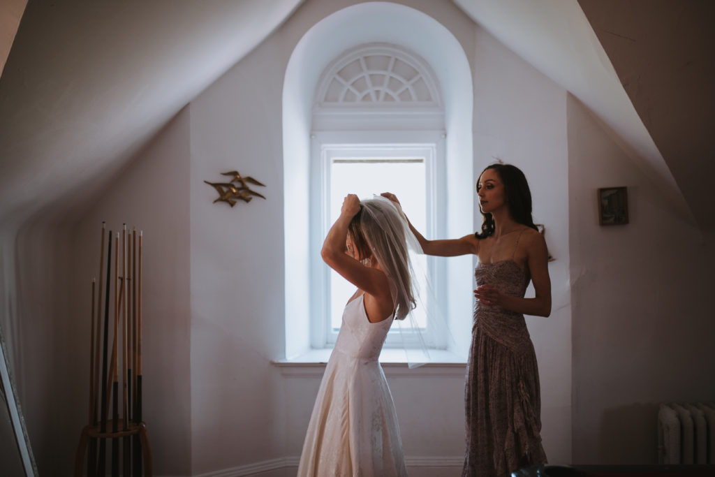 Preparing the bride