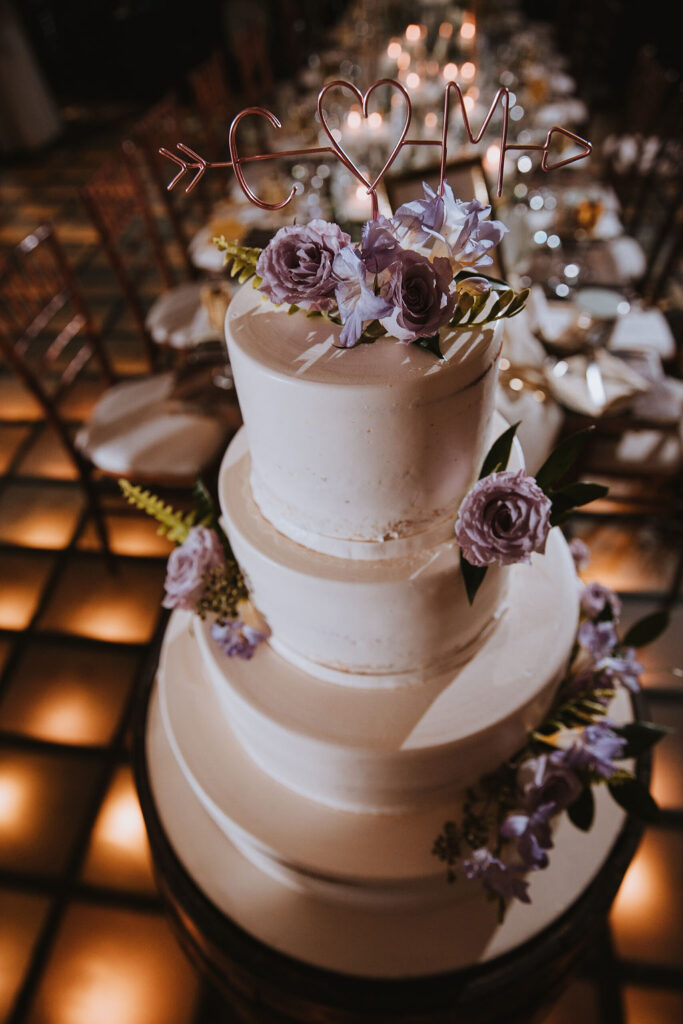 Perfect Shot of Wedding Cake