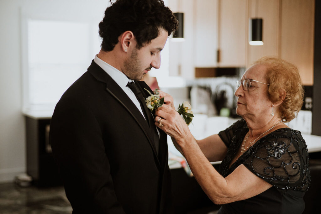 Bridegroom and his mother