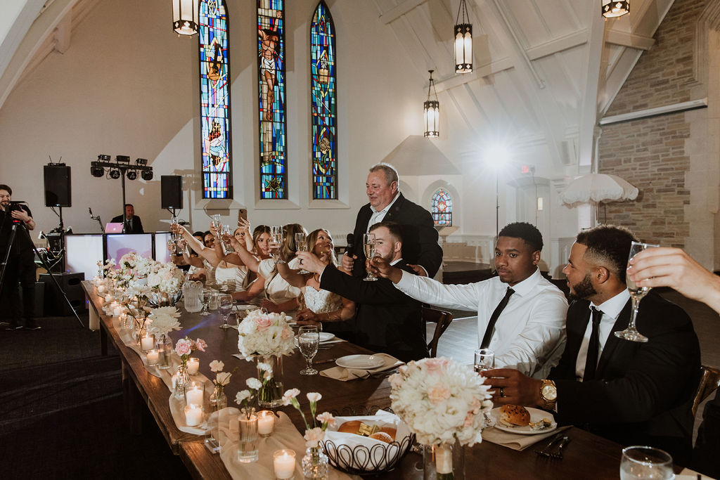 Photographing Parents at Weddings during Speeches